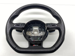 Audi RS4 B8 Flat bottom multi function steering wheel 2014