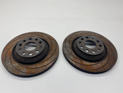 Volkswagen Golf R brake discs rear brakes grooved MK6 2012 VW 2.0 TFSI