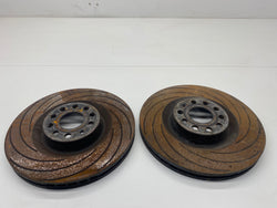 Volkswagen Golf R brake discs front brakes grooved MK6 2012 VW 2.0 TFSI