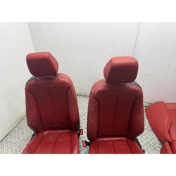BMW M235i Red interior leather seats centre console arm rest door cards 2 Series 2015