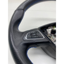 Ford Focus RS steering wheel with controls blue stitch MK3 2017