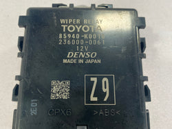 Toyota Yaris GR Wiper control relay 2021