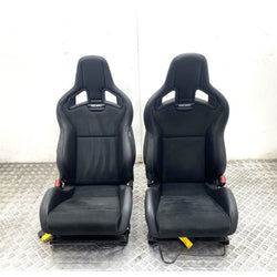 Toyota Supra Recaro seats front pair suede leather 2020 Pro GR