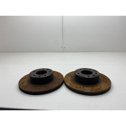 Mazda RX7 brake discs pair rear drilled grooved FD3S 1993