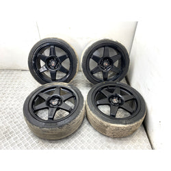 Mitsubishi Evolution Revolution Millennium alloys wheels & tyres Evo 8 2003 225 40 18