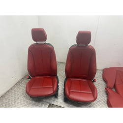 BMW 1 series seats interior red leather front rear m135i 135i 2015 3DR F21