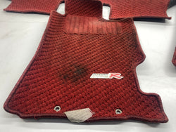 Honda Integra DC5 floor mats front rear set red Type R 2002