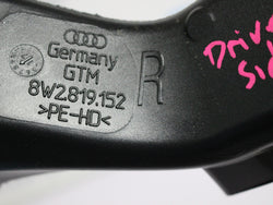 2018 Audi RS5 B9 Drivers right interior footwell vent duct 8W2819152