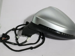 2018 Audi RS5 B9 Passenger left power folding wing mirror silver