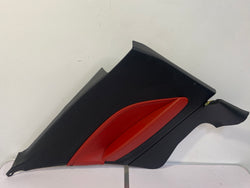 BMW M240i door card rear left 2019 2 Series red leather damaged
