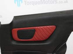 Vauxhall Astra Mk4 Coupe Turbo Drivers side rear red leather door card